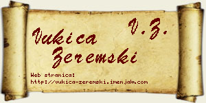 Vukica Zeremski vizit kartica